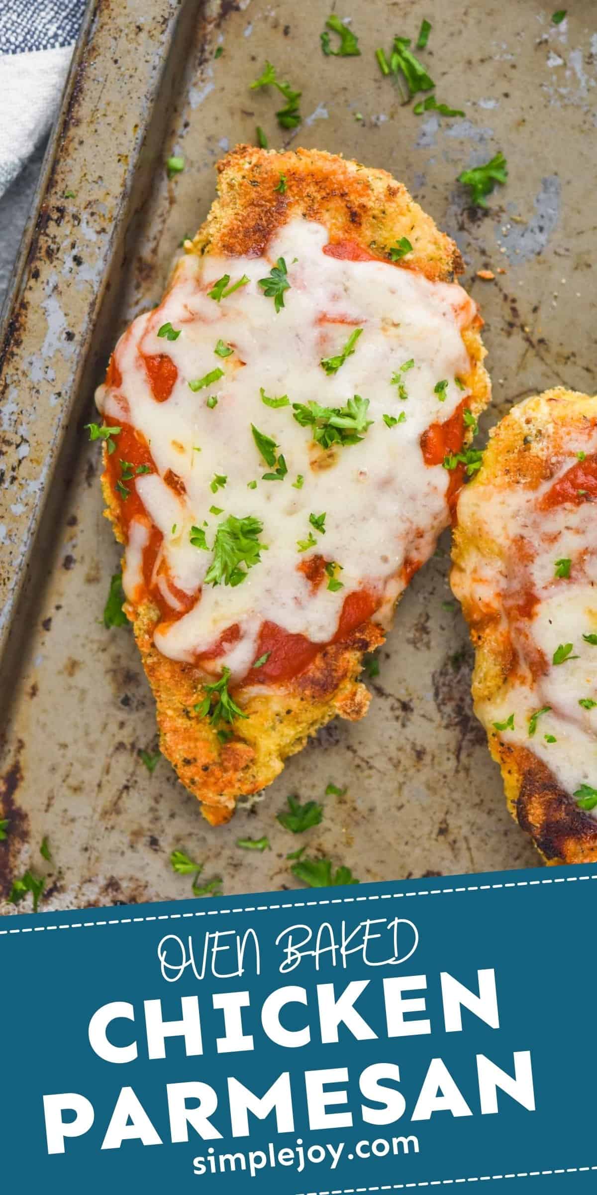 Baked Chicken Parmesan - Simple Joy