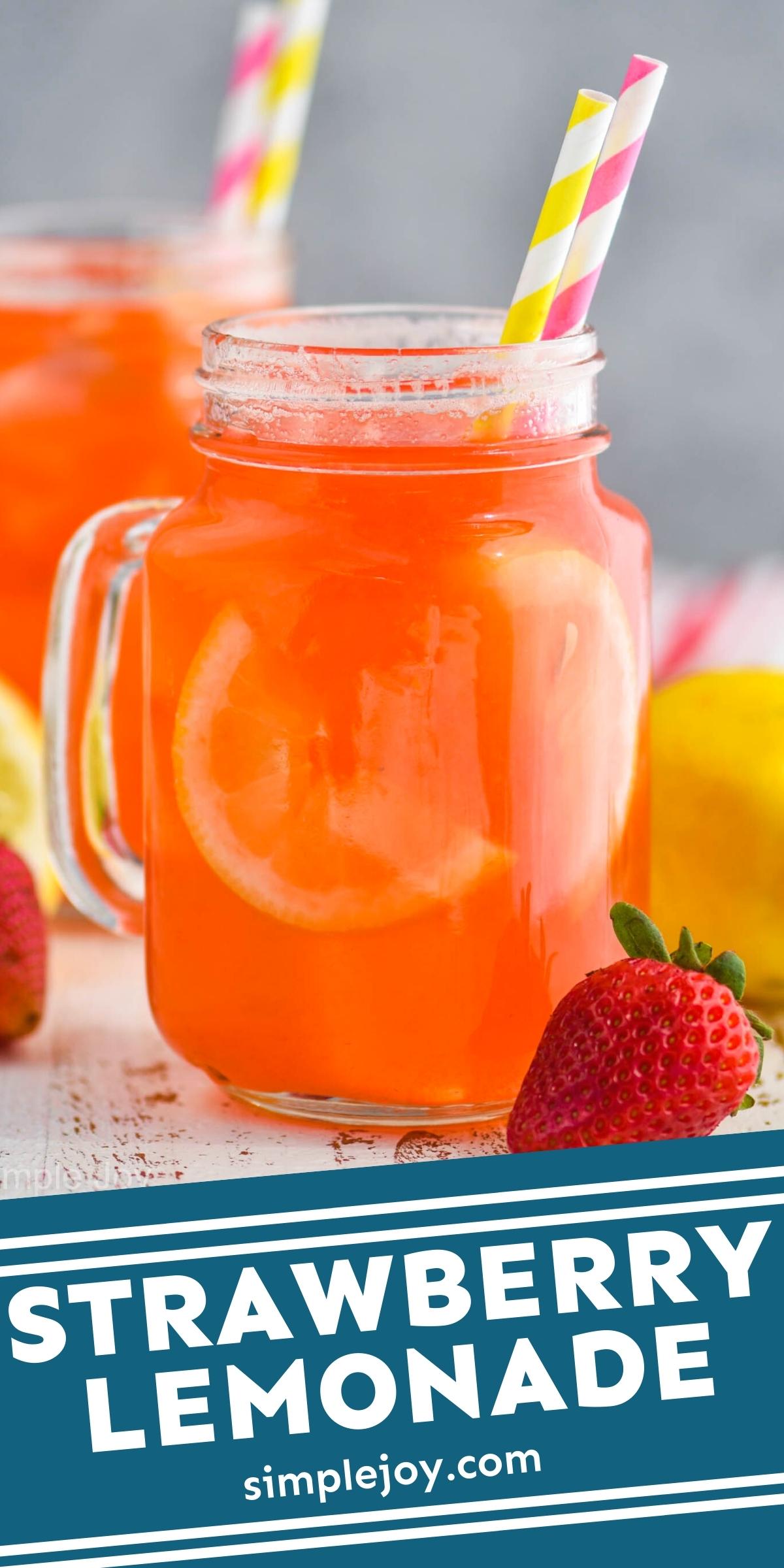 Fresh Strawberry Lemonade - Simple Joy