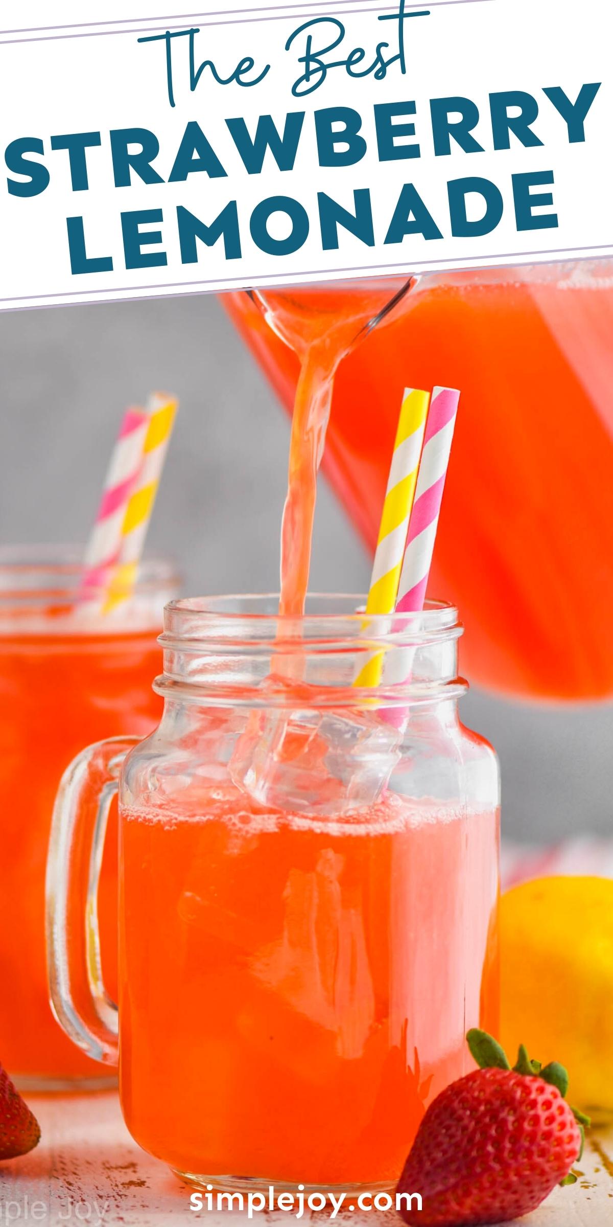 Fresh Strawberry Lemonade - Simple Joy