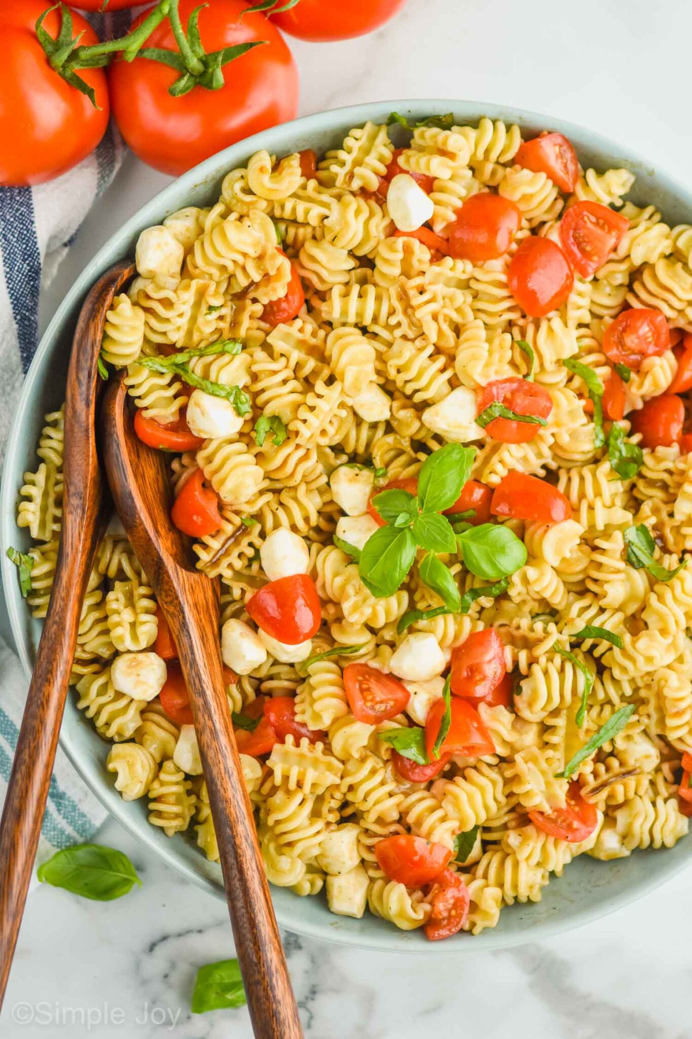 Caprese Pasta Salad - Simple Joy