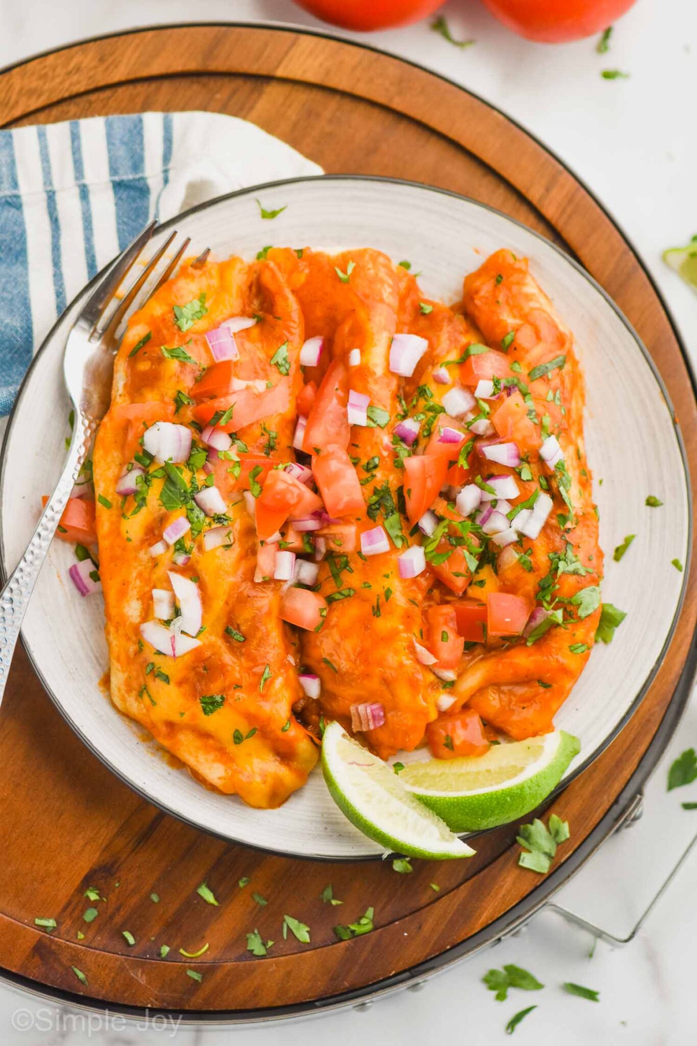 Crock Pot Chicken Enchiladas Simple Joy