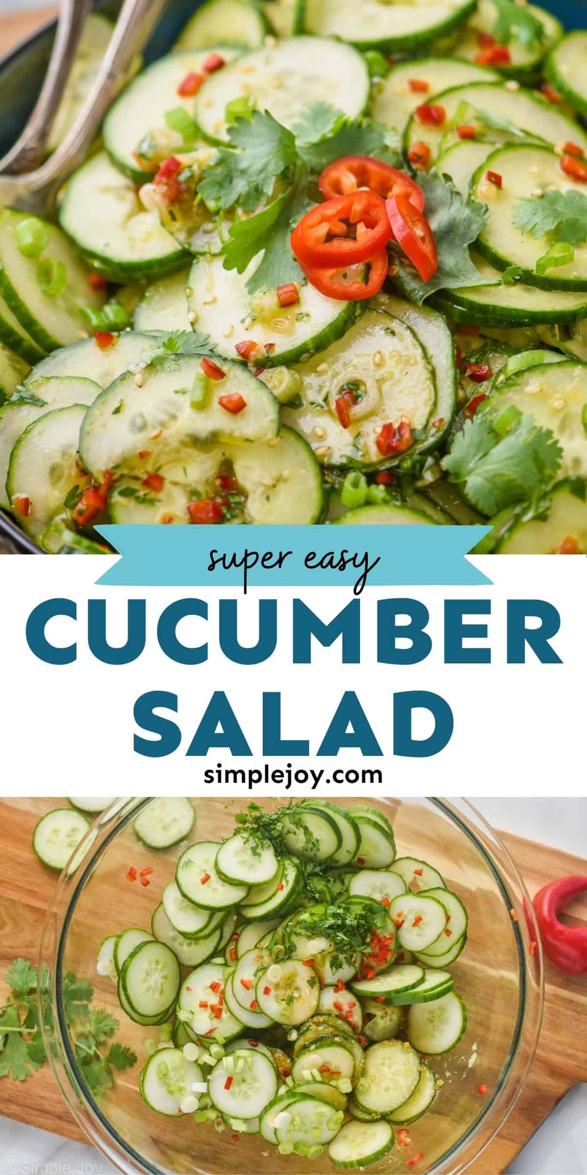 Asian Cucumber Salad - Simple Joy