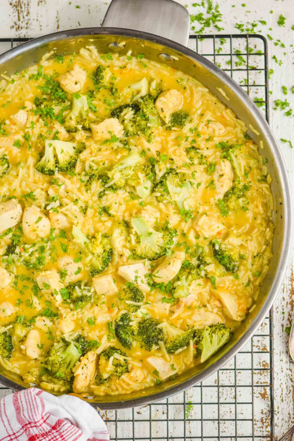Skillet Chicken Broccoli Rice Casserole - Simple Joy