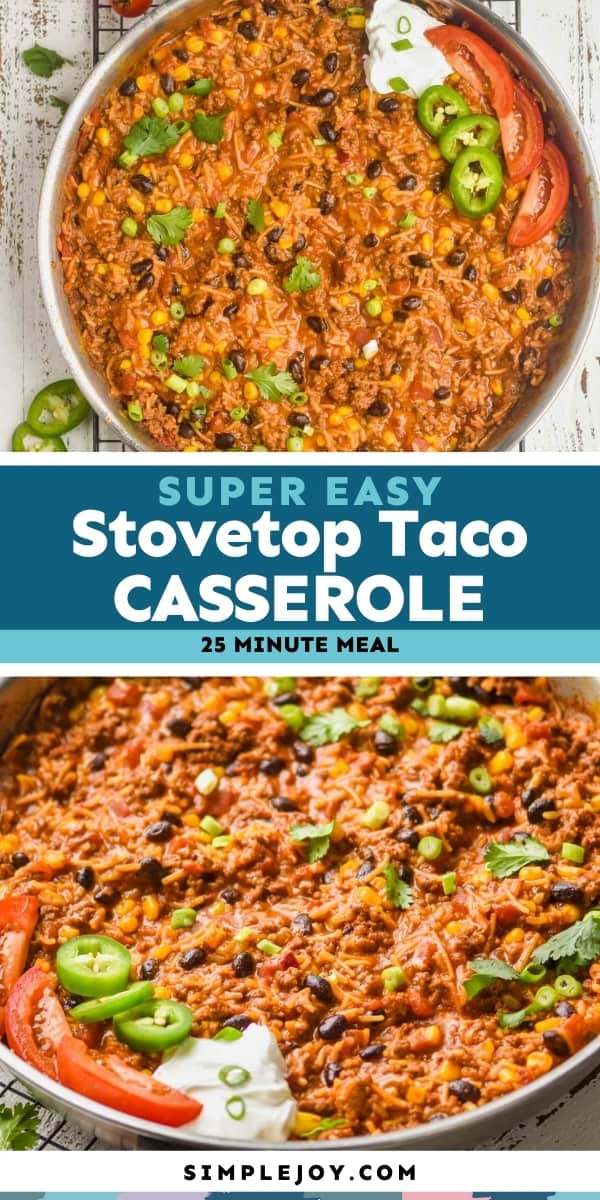 Skillet Taco Casserole - Simple Joy