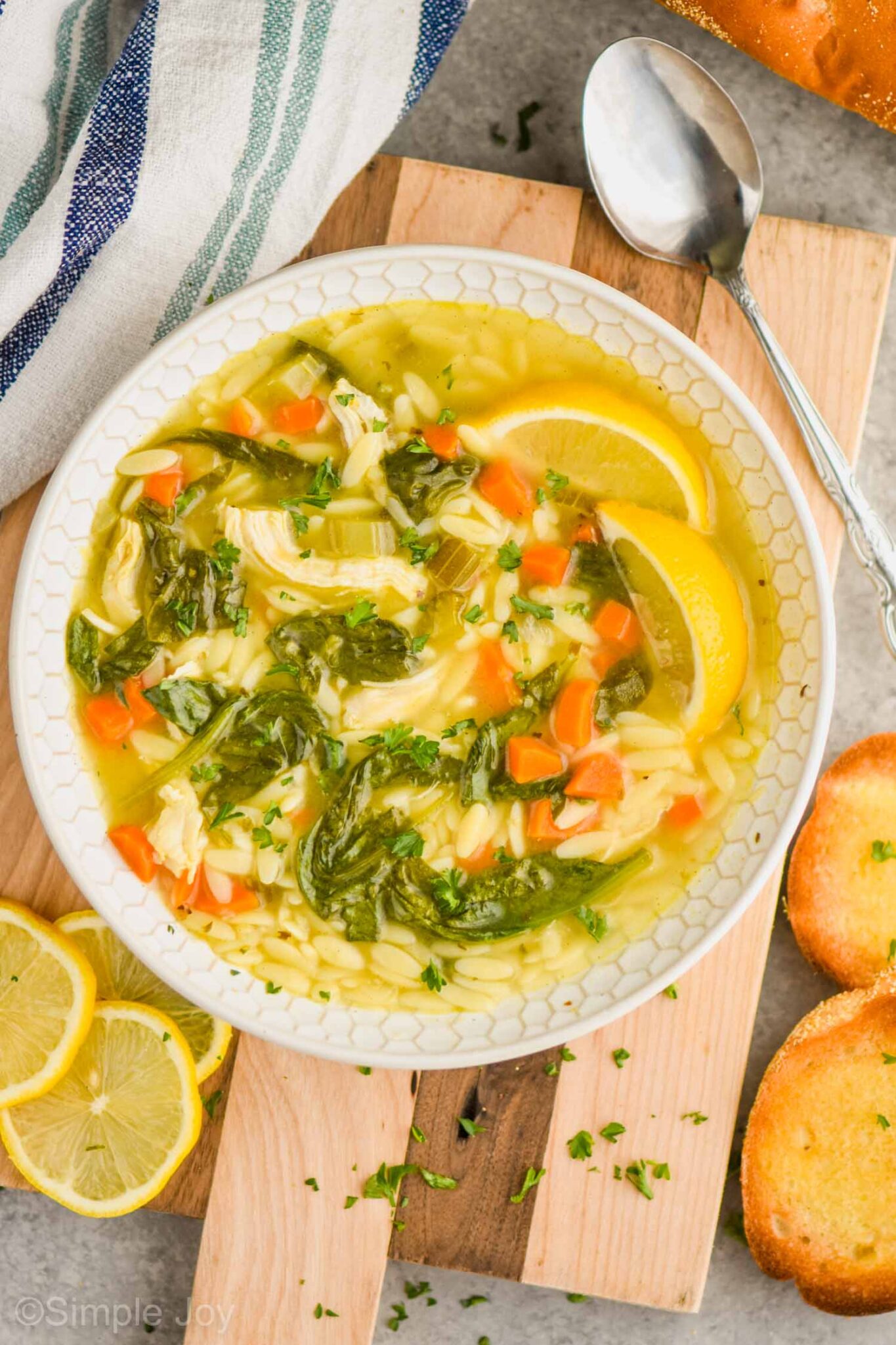 Lemon Chicken Orzo Soup - Simple Joy