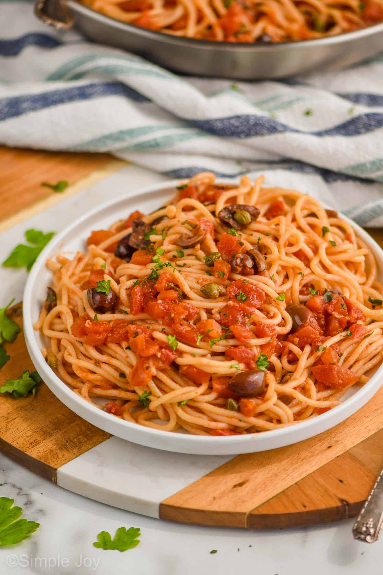 Spaghetti Alla Puttanesca - Simple Joy