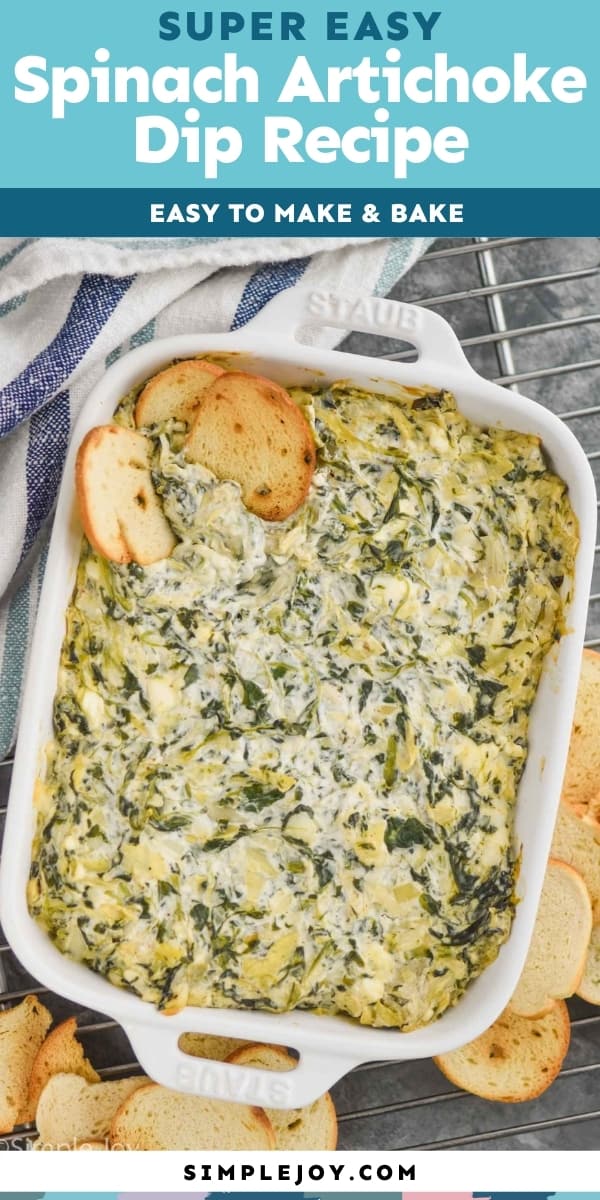 Easy Spinach and Artichoke Dip - Simple Joy