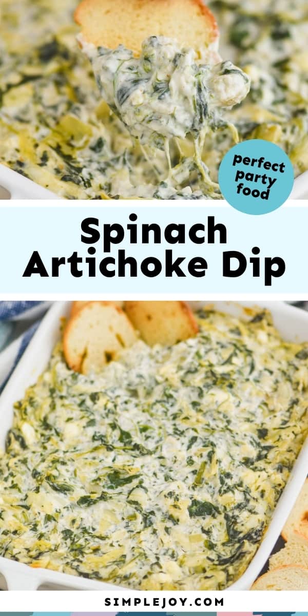 Easy Spinach and Artichoke Dip - Simple Joy