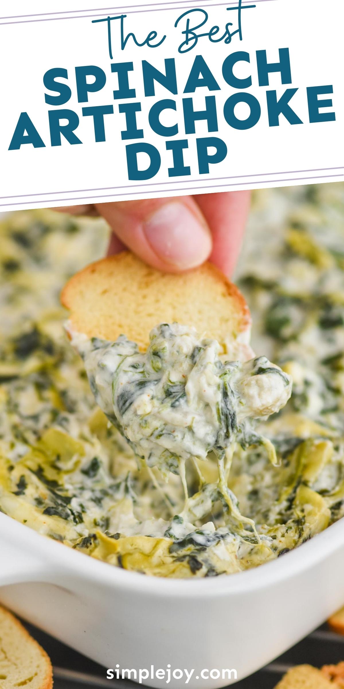 Easy Spinach Artichoke Dip - Simple Joy