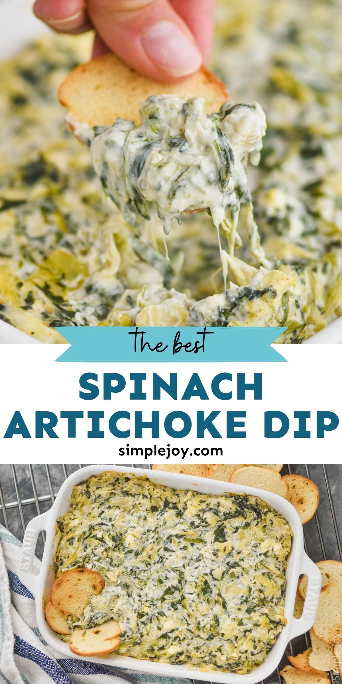 Easy Spinach Artichoke Dip - Simple Joy