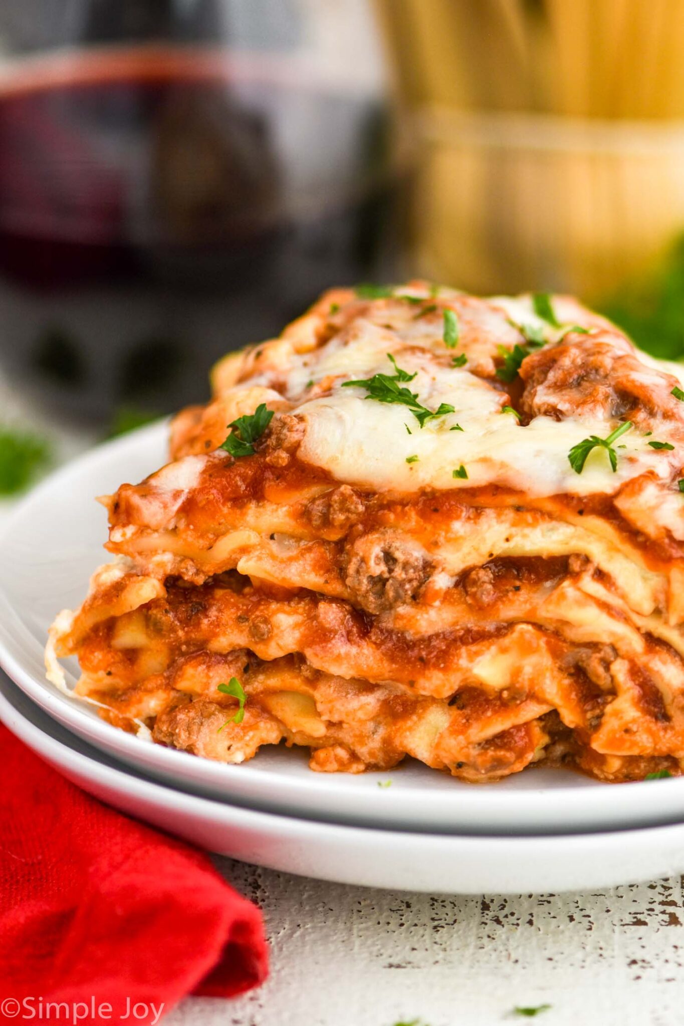 Crockpot Lasagna - Simple Joy