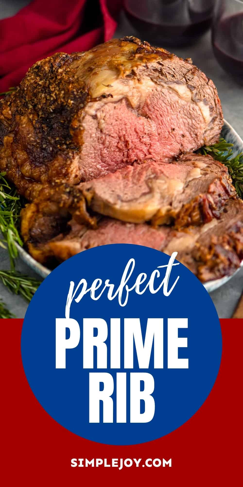 pinterest image for prime rib roast
