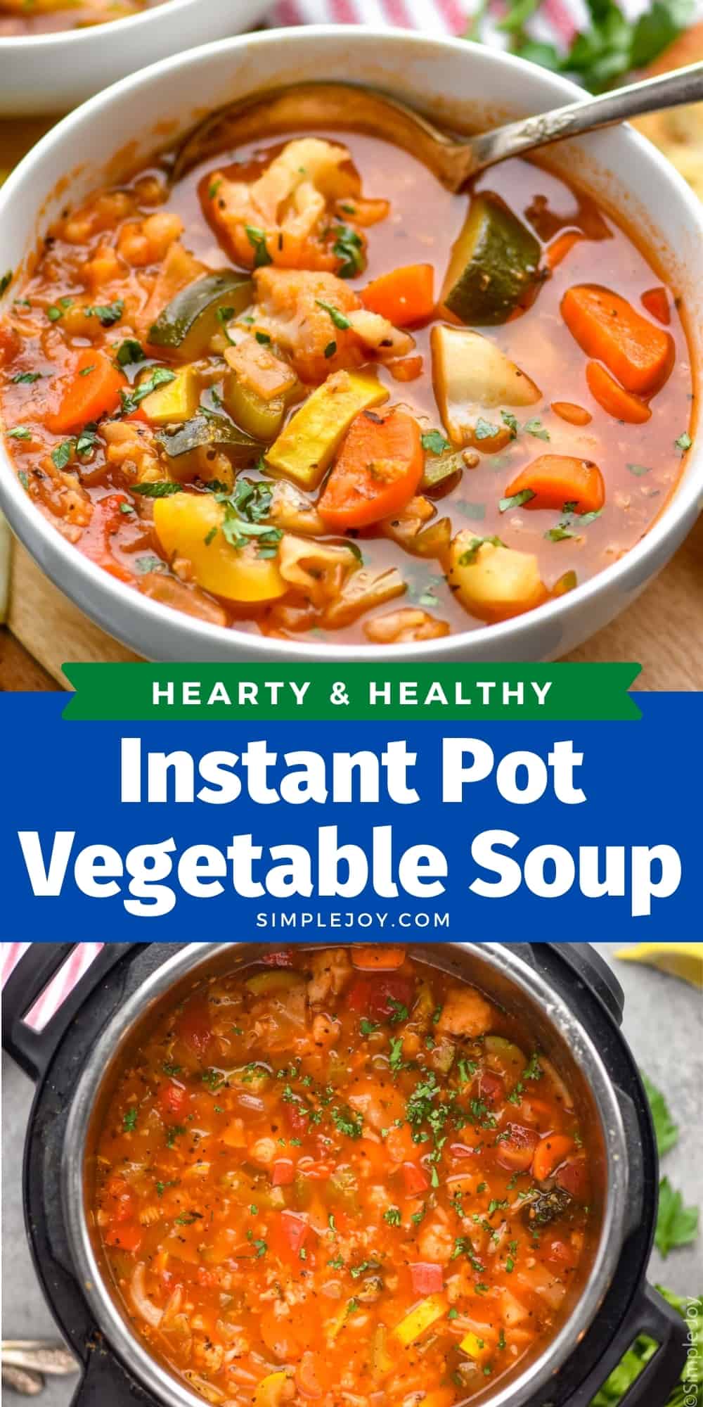 Instant Pot Vegetable Soup - Simple Joy