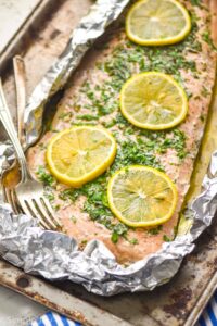 should i wrap my salmon in foil 