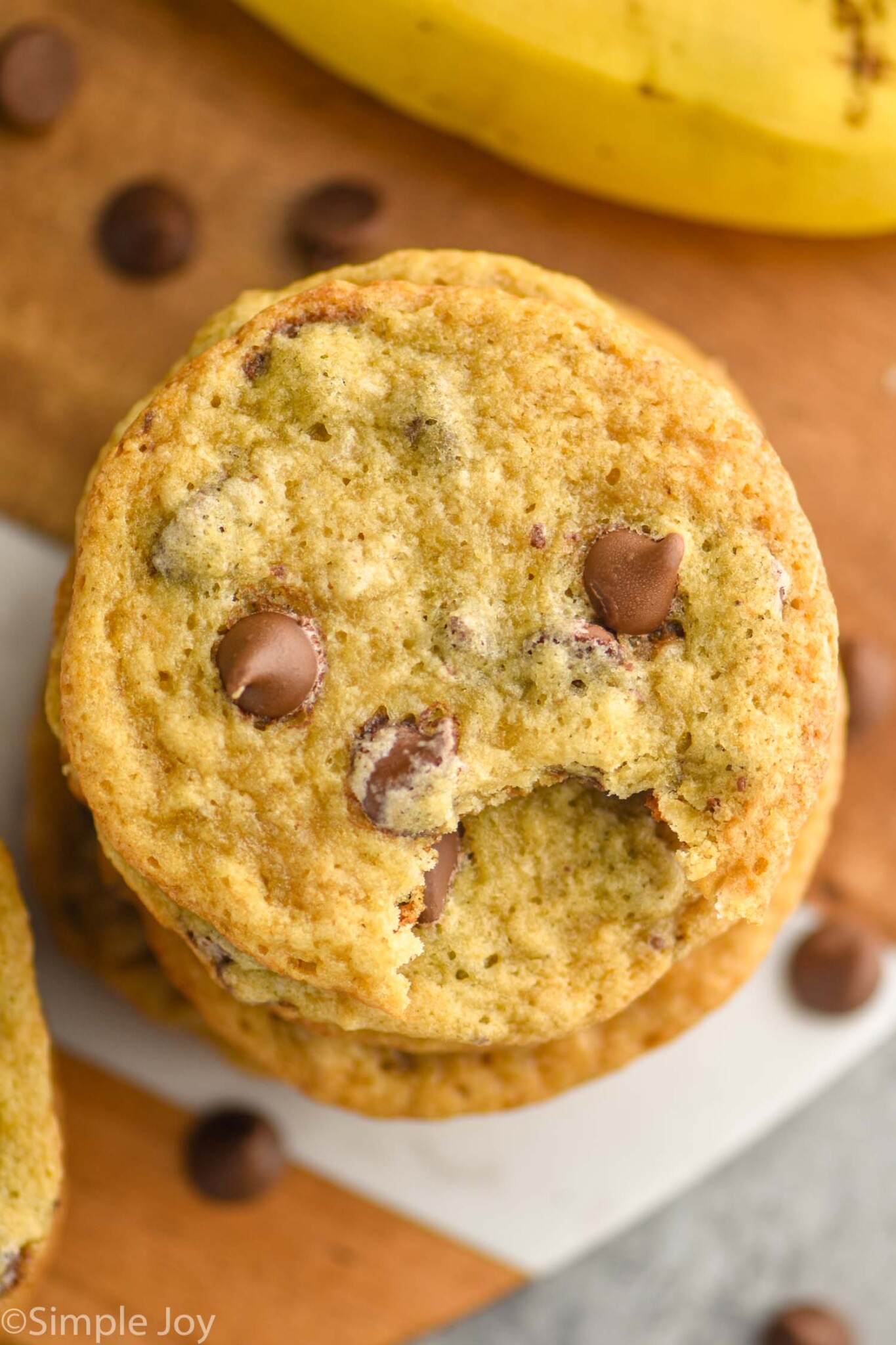 Banana Chocolate Chip Cookies Simple Joy