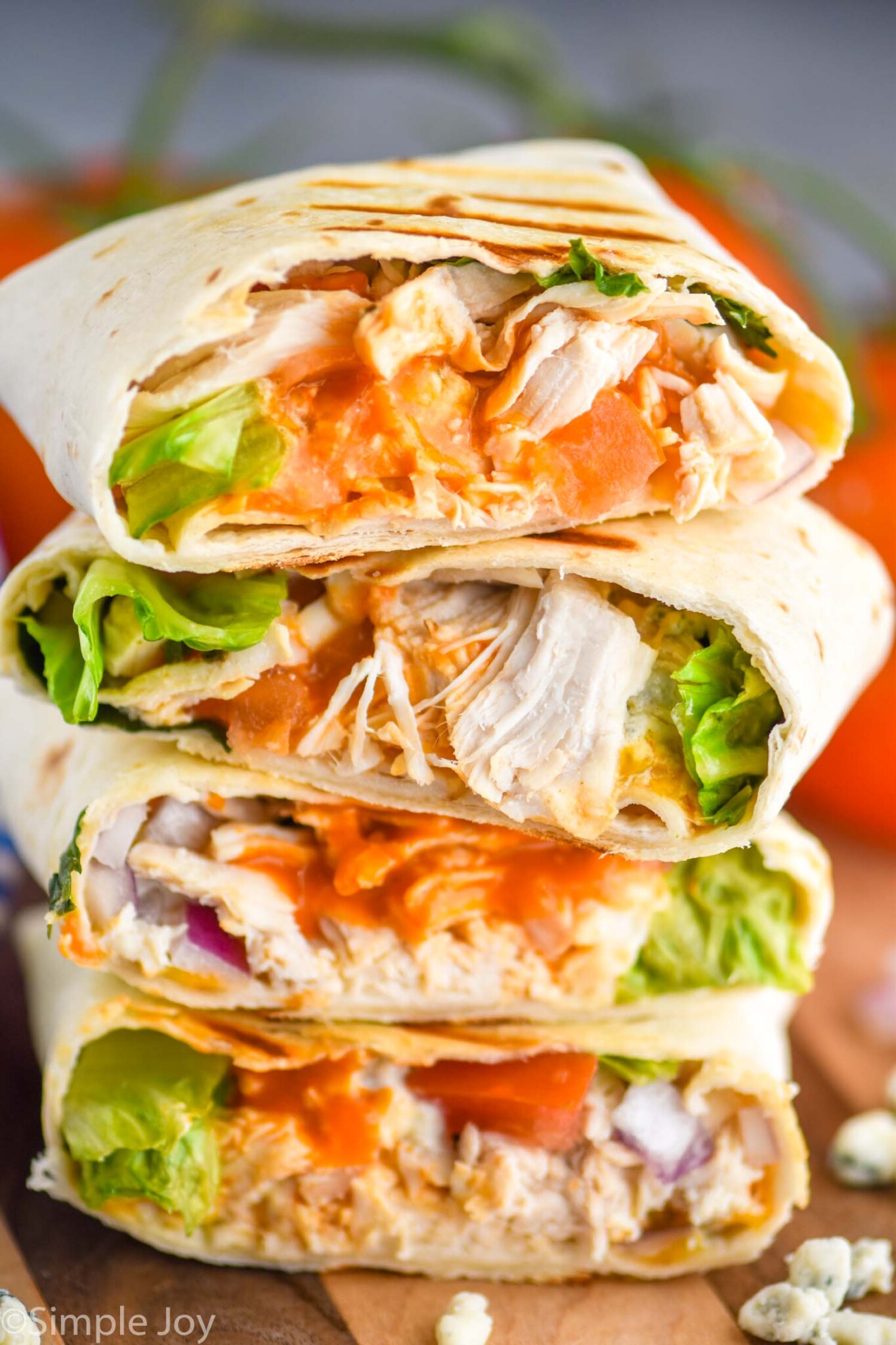 Buffalo Chicken Wrap - Simple Joy