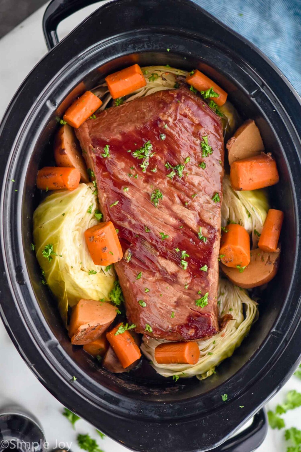 Slow Cooker Corned Beef - Simple Joy