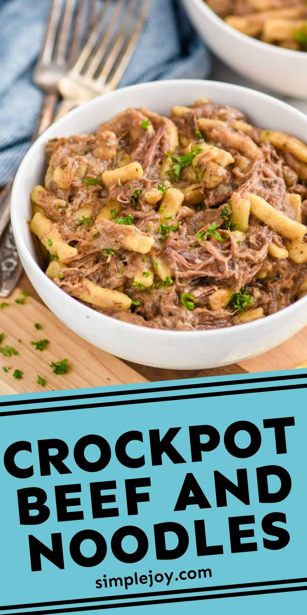 Crock Pot Beef and Noodles - Simple Joy