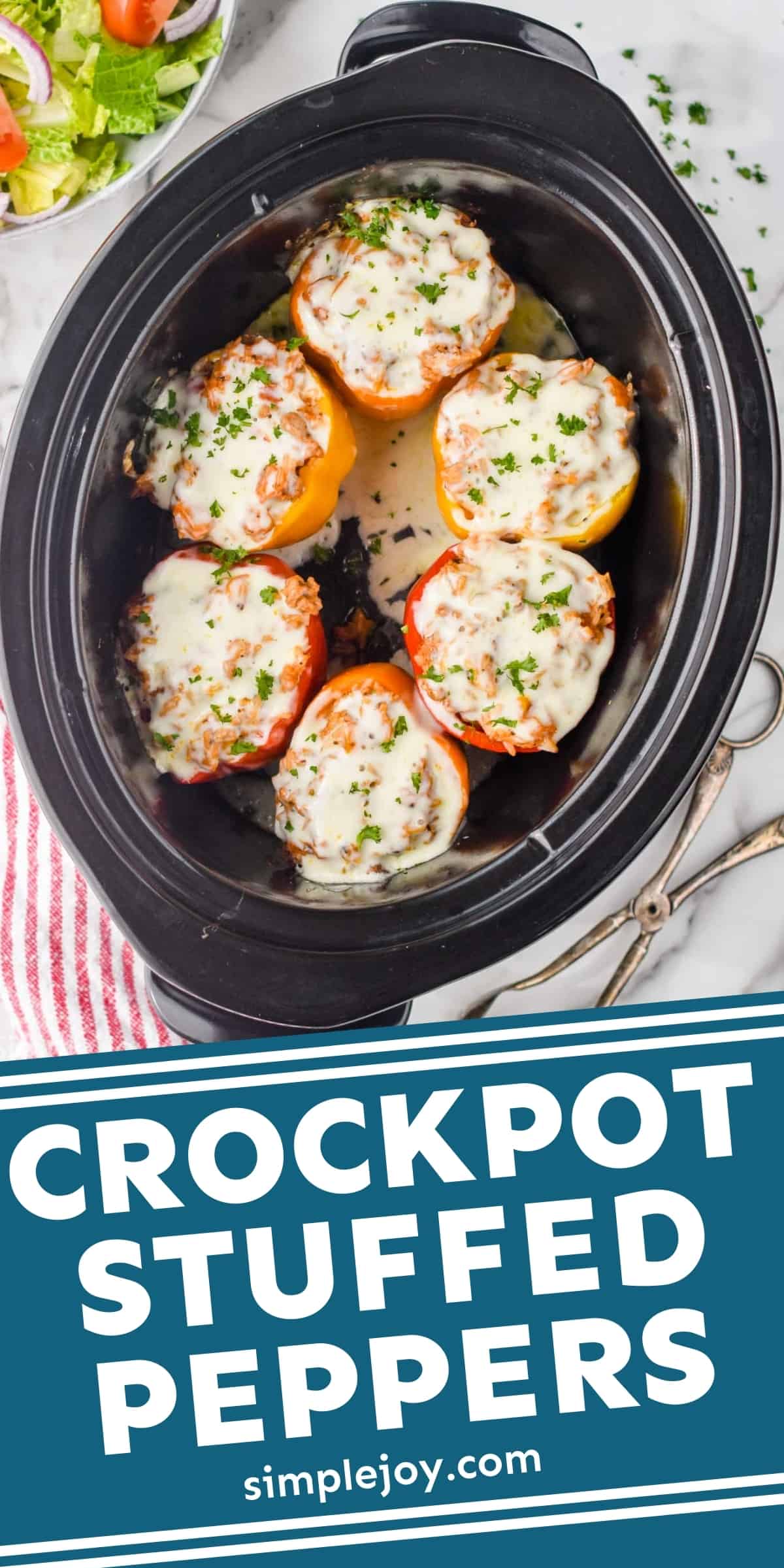 Crockpot Stuffed Peppers Simple Joy   Crockpot Stuffed Peppers Pin 2 