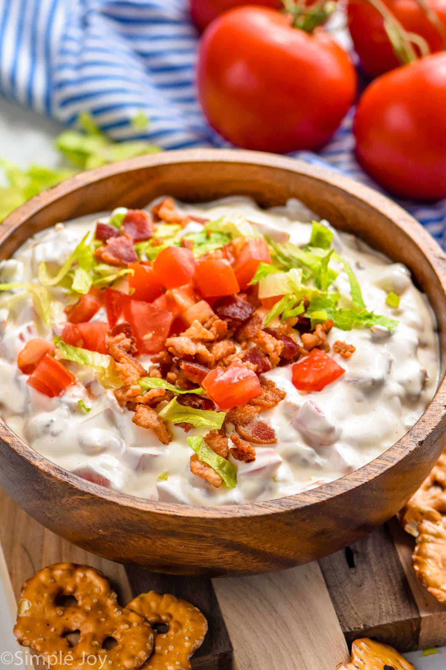 BLT Dip Recipe (Cold BLT Dip) - Simple Joy