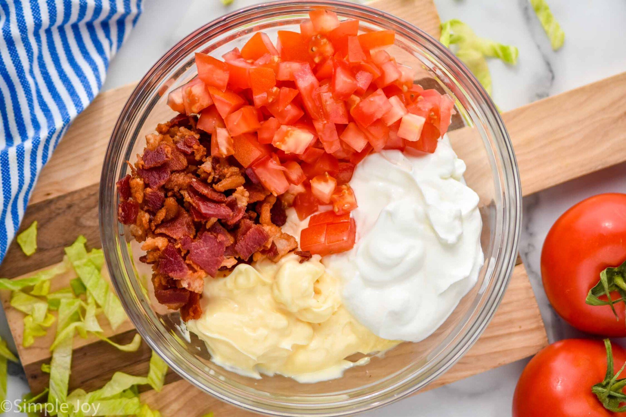 Blt Dip Recipe Cold Blt Dip Simple Joy