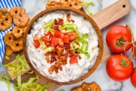 BLT Dip Recipe (Cold BLT Dip) - Simple Joy