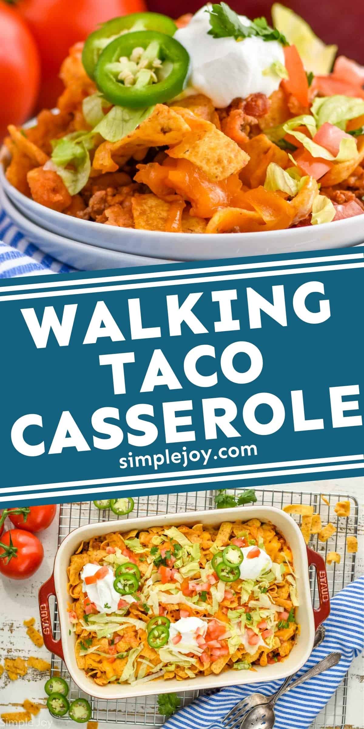 Walking Taco Casserole - Simple Joy