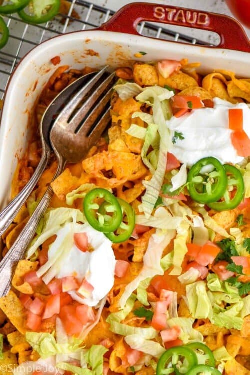 Walking Taco Casserole - Simple Joy