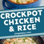 Crockpot Chicken and Rice Casserole Recipe - Simple Joy