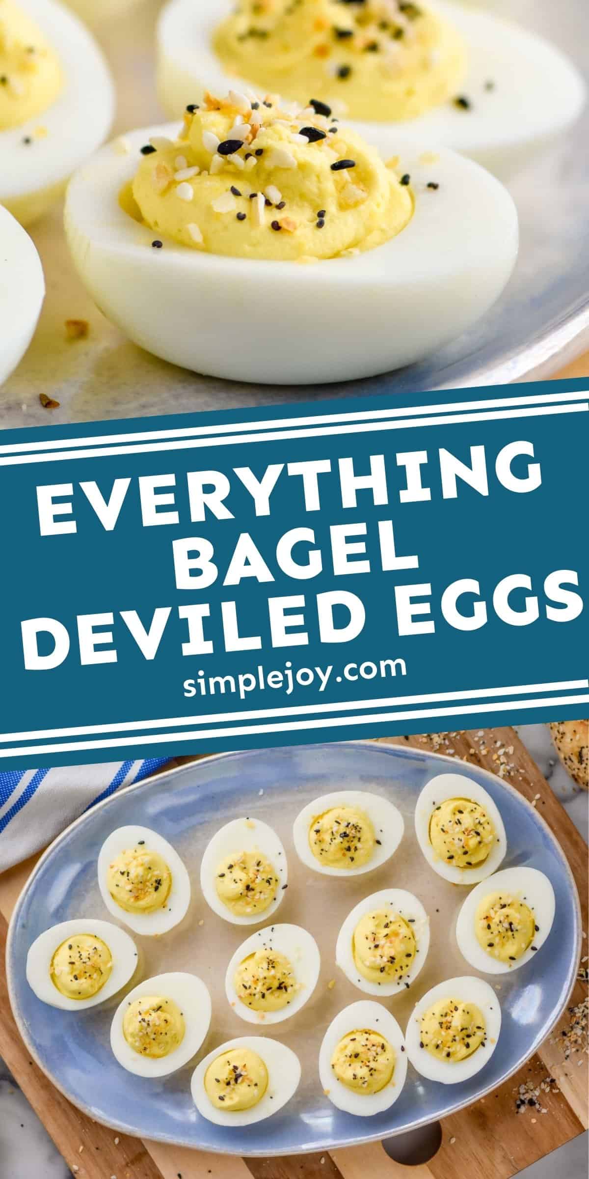 Everything Bagel Deviled Eggs - Simple Joy