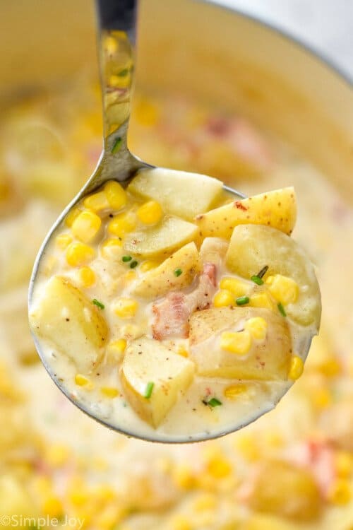 Corn Chowder Recipe - Simple Joy