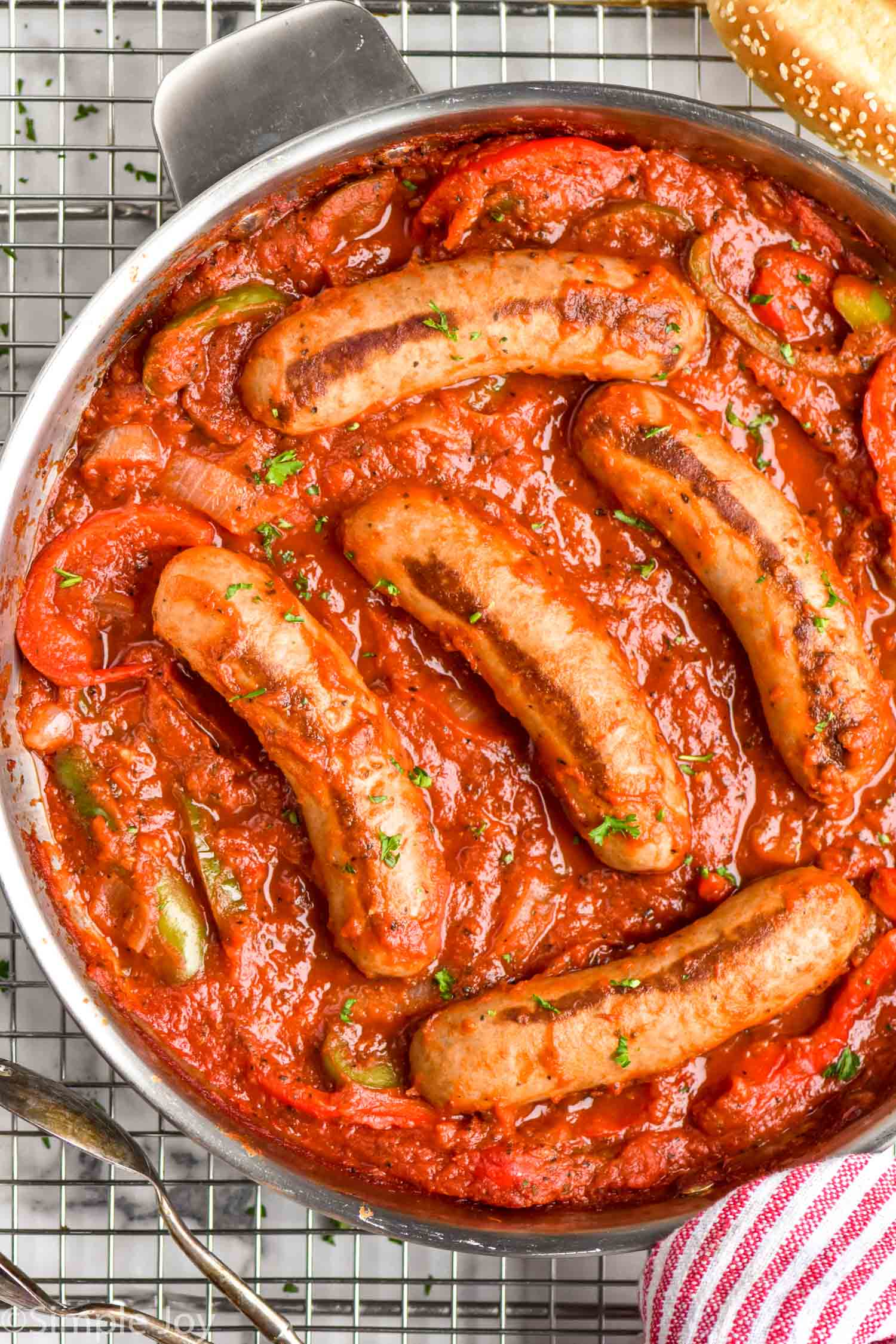 Skillet Sausage and Peppers - Little Home in the Making