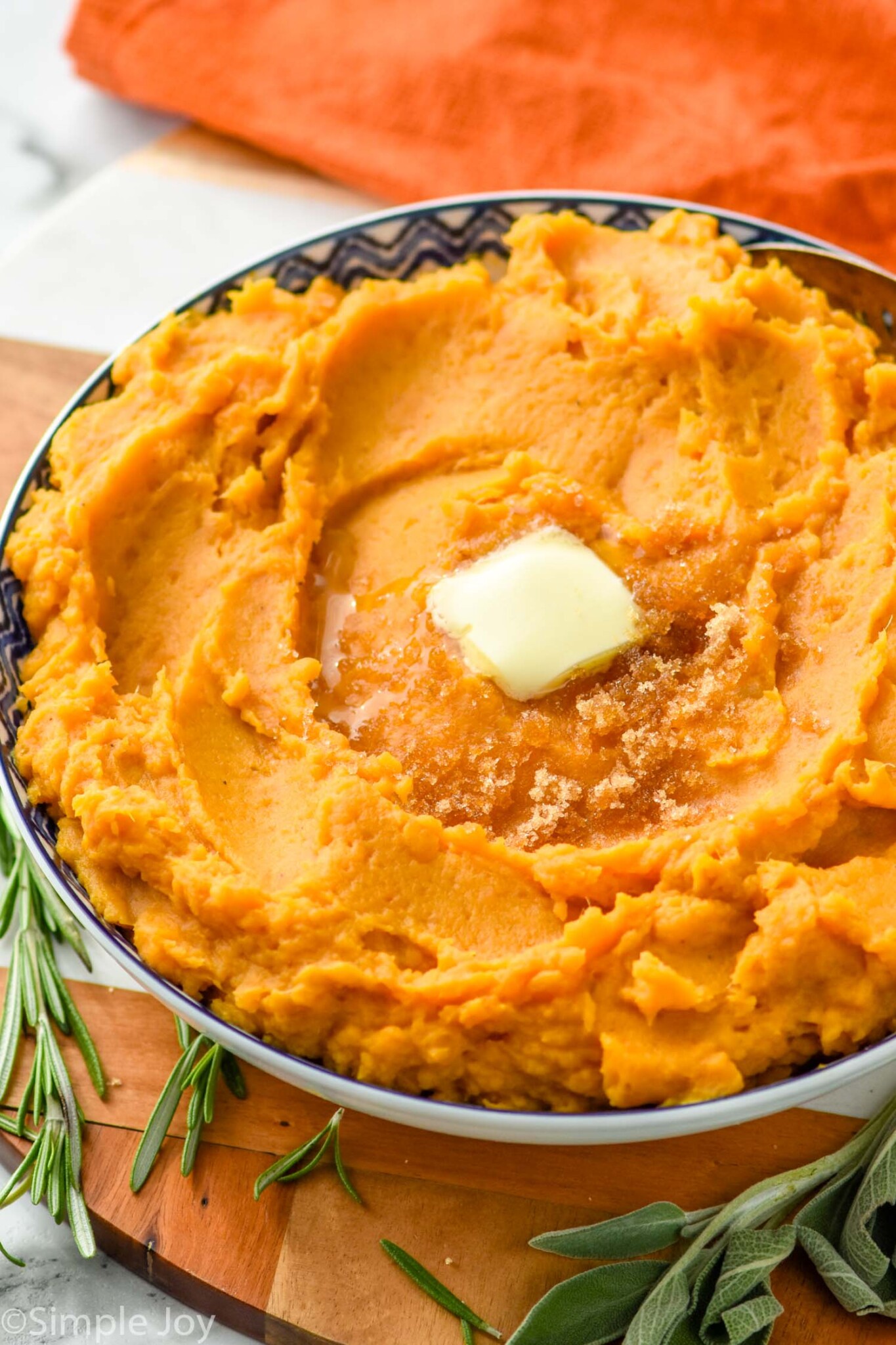 Mashed Sweet Potatoes - Simple Joy