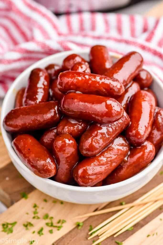 Crock Pot Glazed Sausages - The Country Cook