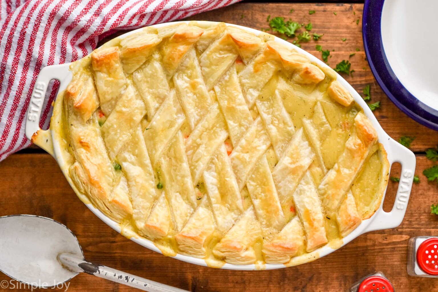 Chicken Pot Pie Casserole - Simple Joy