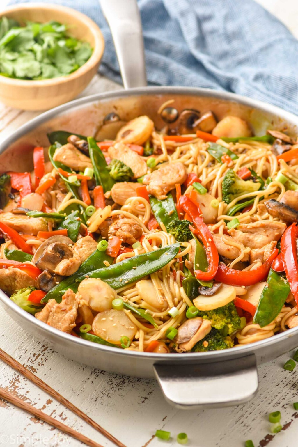 Chicken Lo Mein - Simple Joy