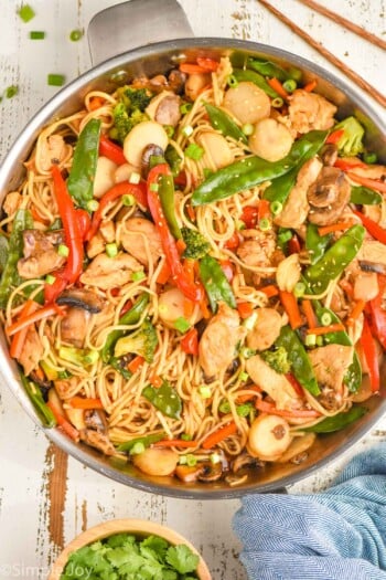 Chicken Lo Mein - Simple Joy