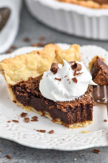 Chocolate Chess Pie - Simple Joy