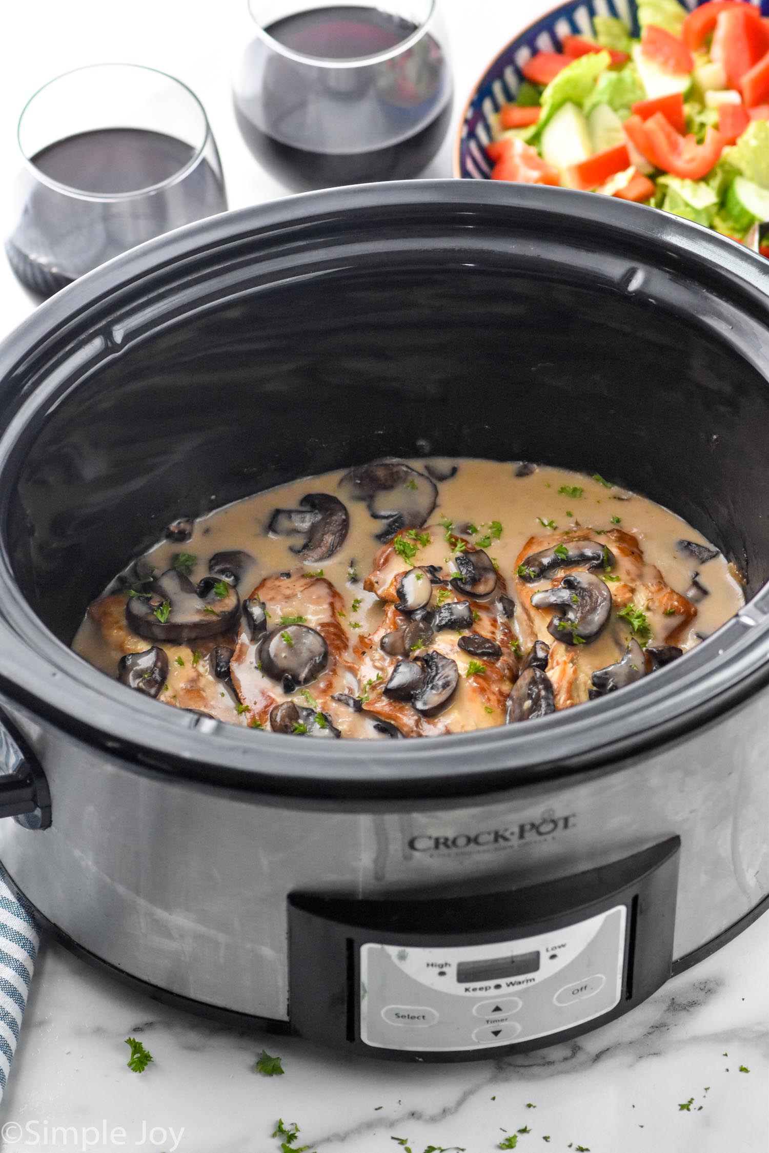 Crock Pot Chicken Marsala - Simple Joy