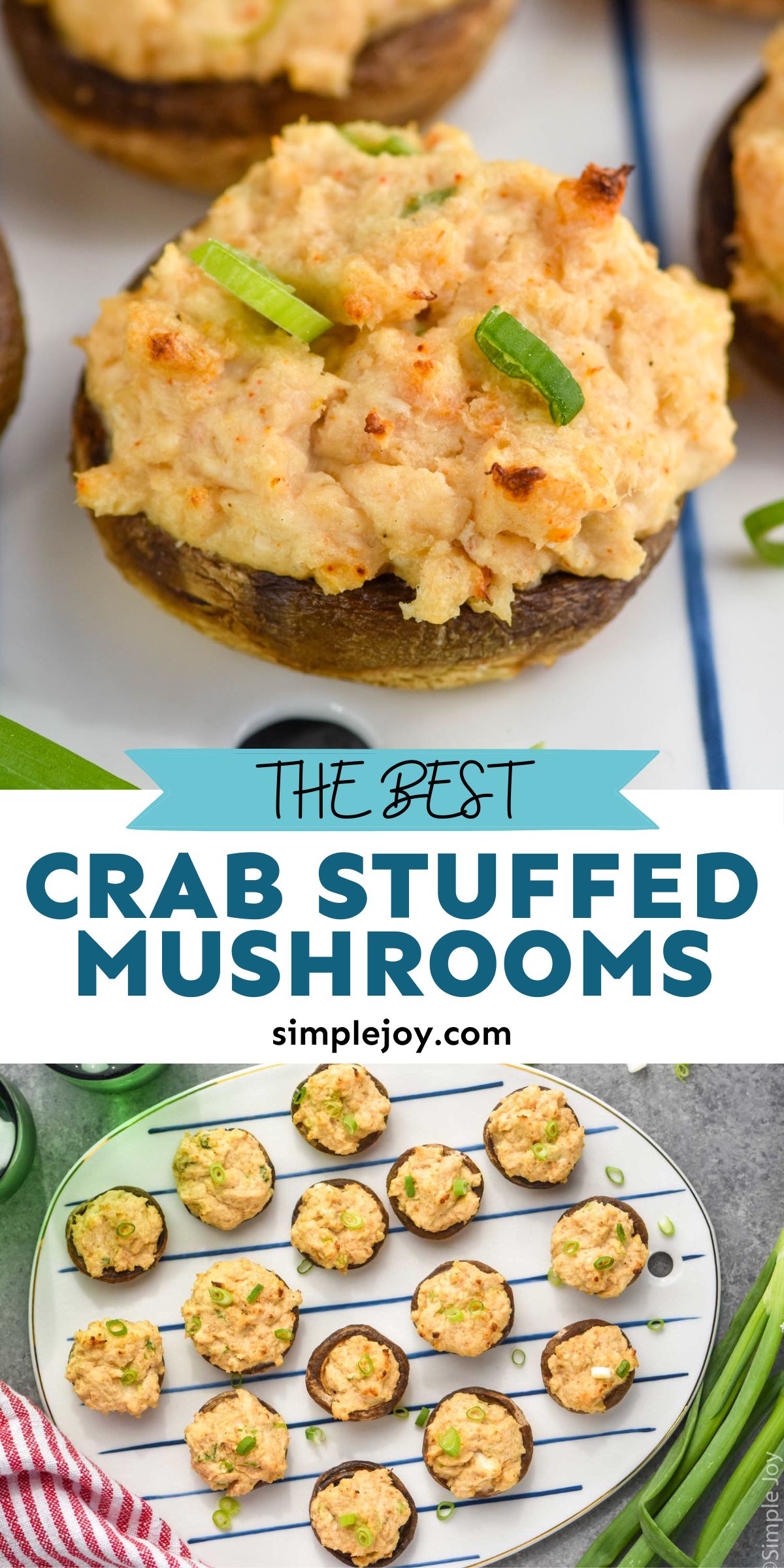 Crab Stuffed Mushrooms - Simple Joy
