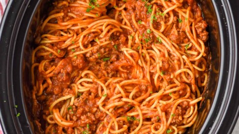 Crock Pot Spaghetti Recipe - The Cookie Rookie®