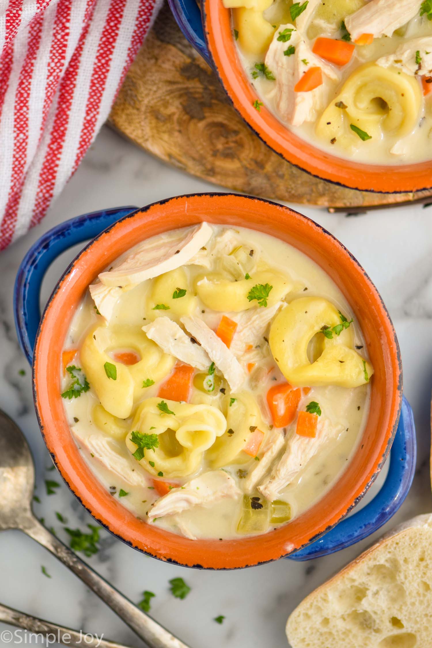 Easy Chicken Tortellini Soup • Salt & Lavender