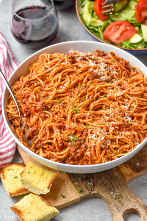 Crock Pot Spaghetti - Simple Joy