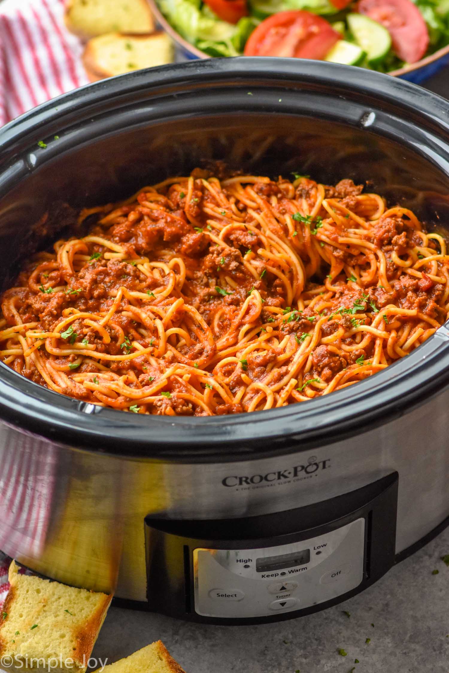 Crock Pot Spaghetti Simple Joy