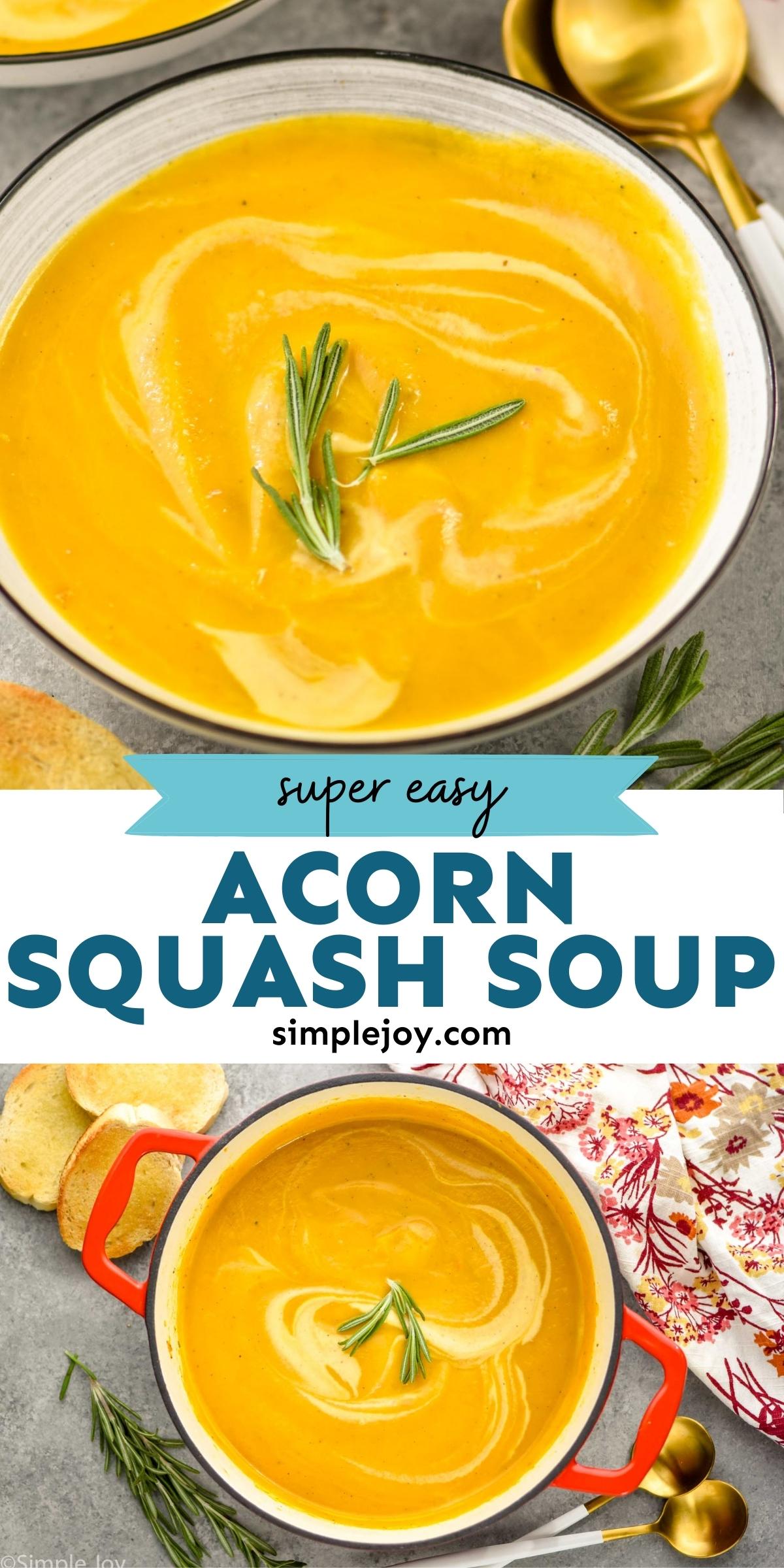 Acorn Squash Soup Simple Joy