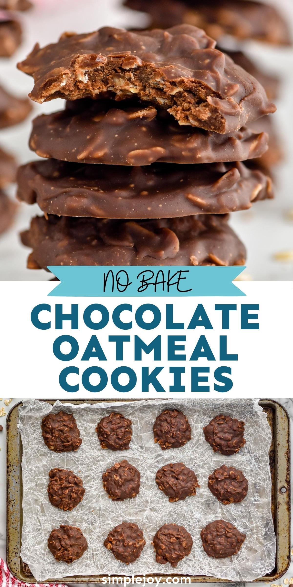 No Bake Chocolate Oatmeal Cookies - Simple Joy