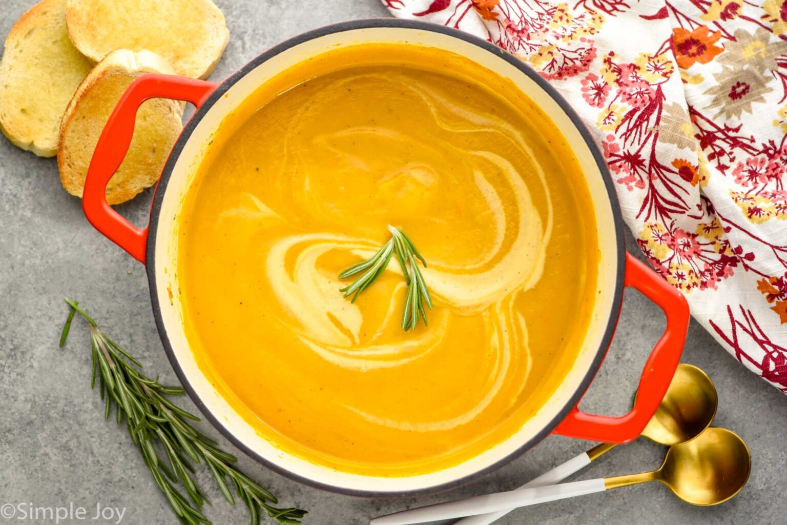 Acorn Squash Soup Simple Joy