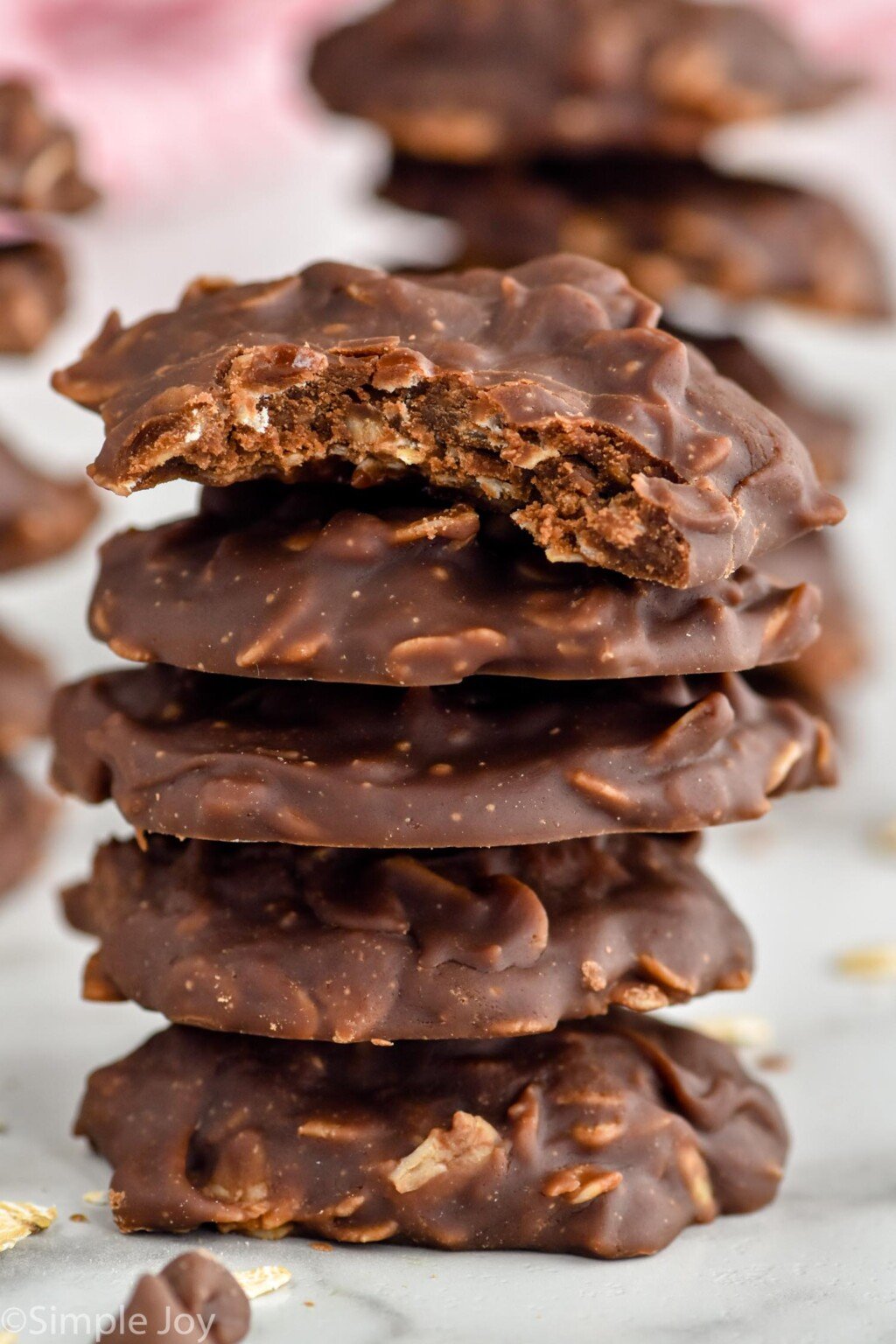 No Bake Chocolate Oatmeal Cookies - Simple Joy