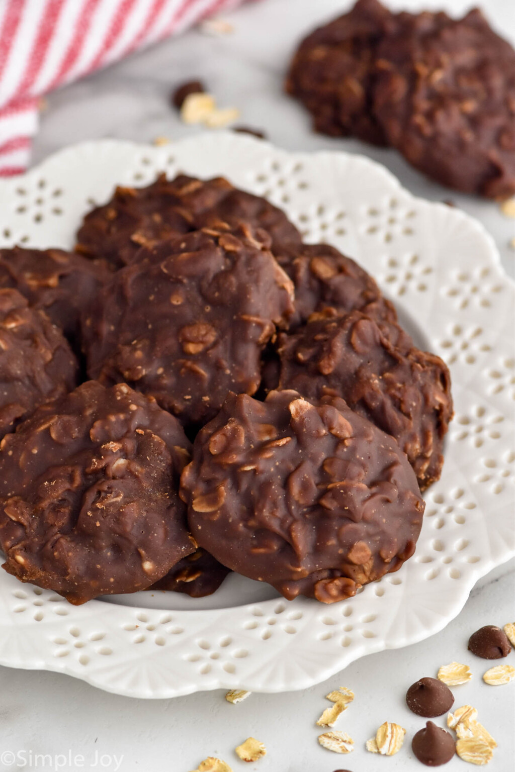 No Bake Chocolate Oatmeal Cookies - Simple Joy