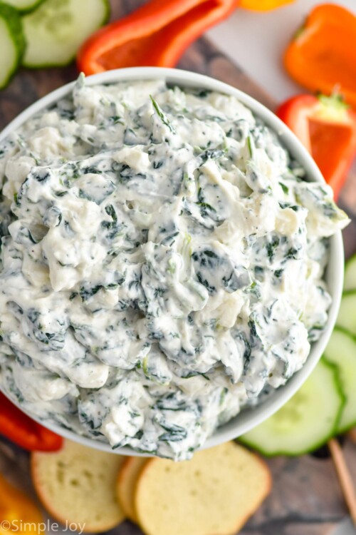 Spinach Dip Recipe (15 Minute Appetizer!) - Simple Joy